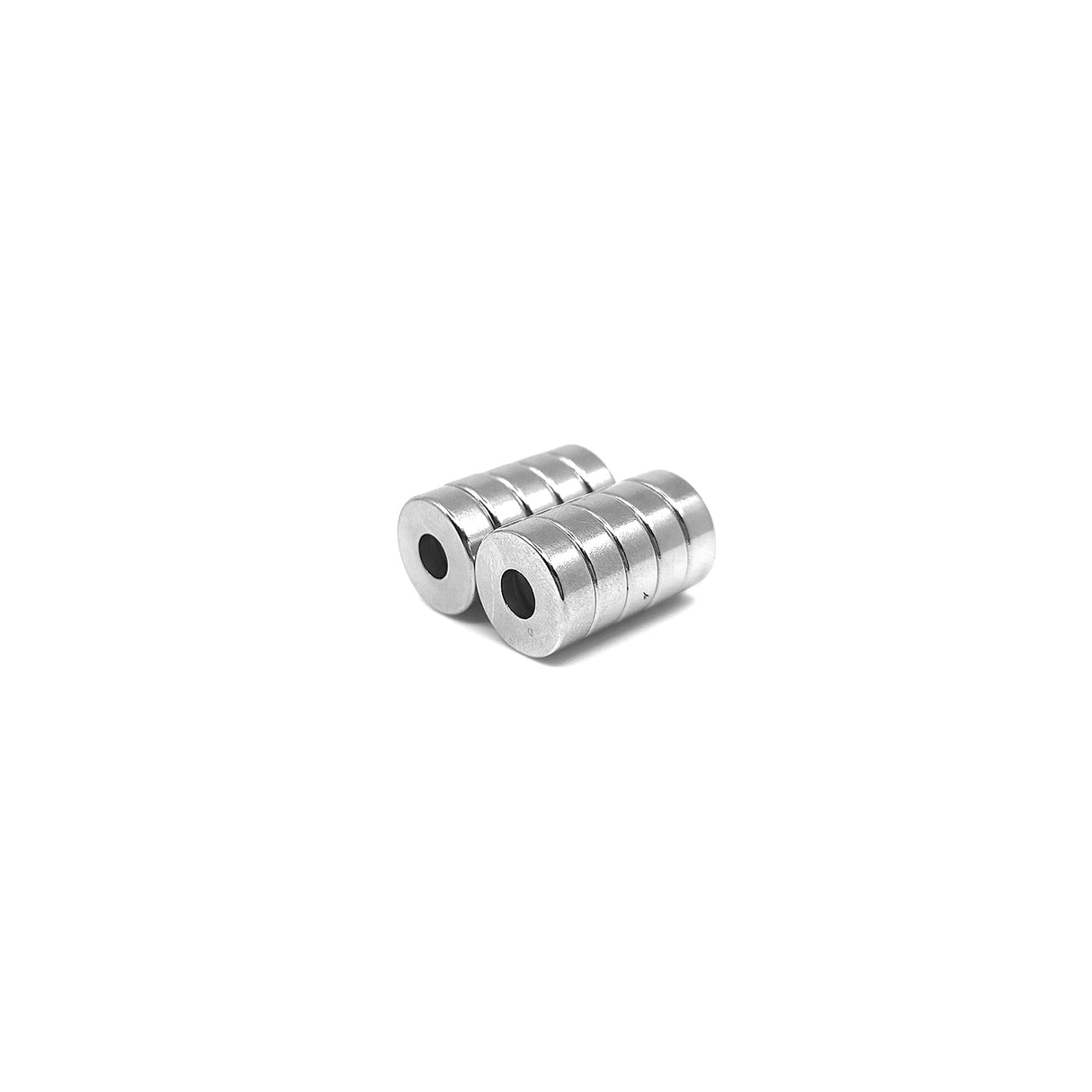 Countersunk Supermagnet, 12x4 mm (N + S) 10-pack