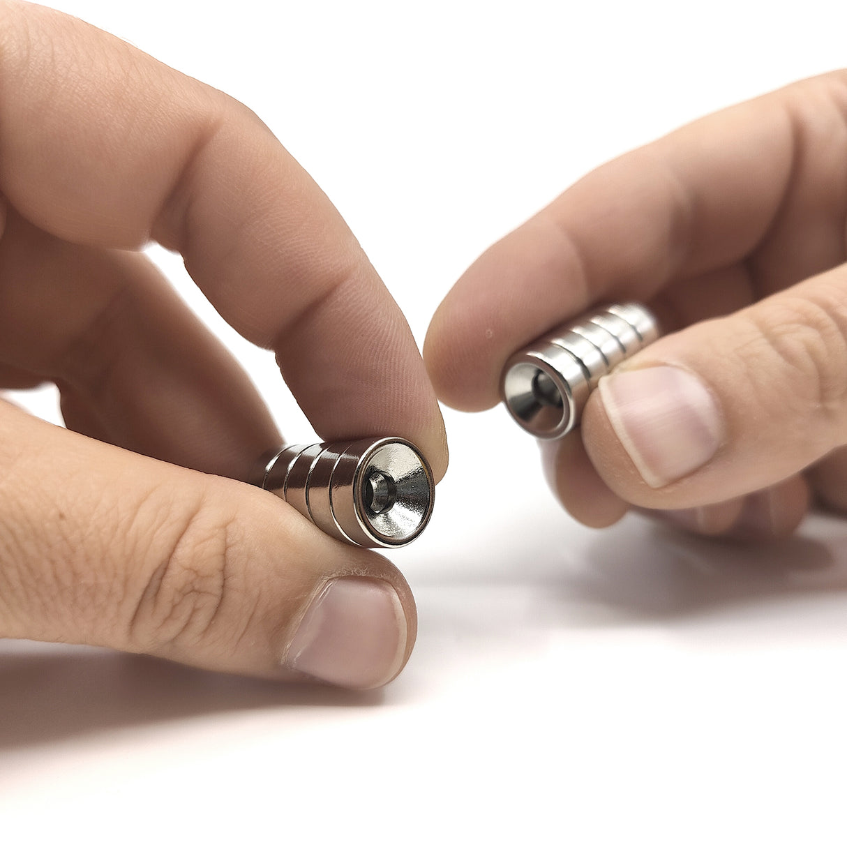 Countersunk Supermagnet, 12x4 mm (N + S) 10-pack