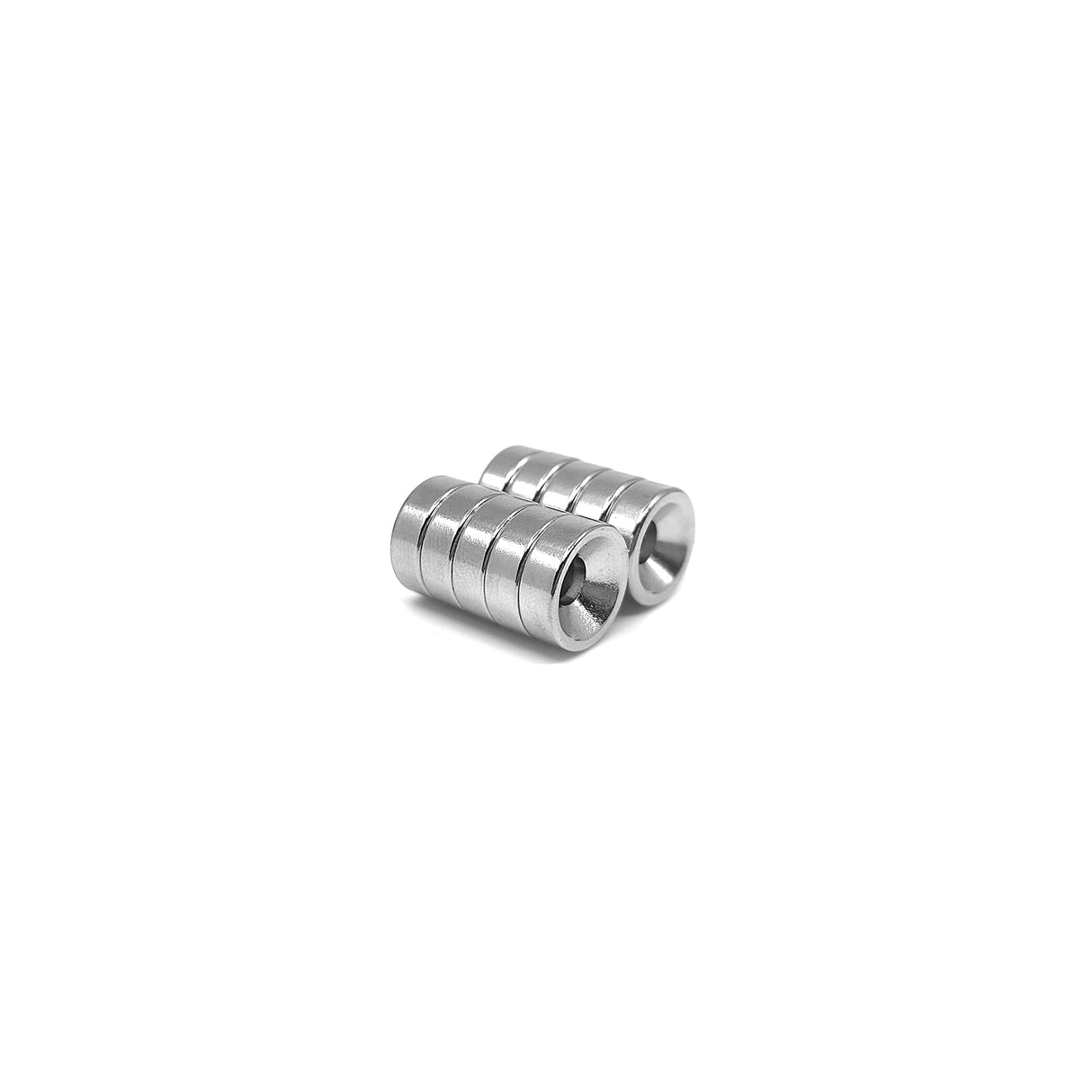 Countersunk Supermagnet, 12x4 mm (N + S) 10-pack