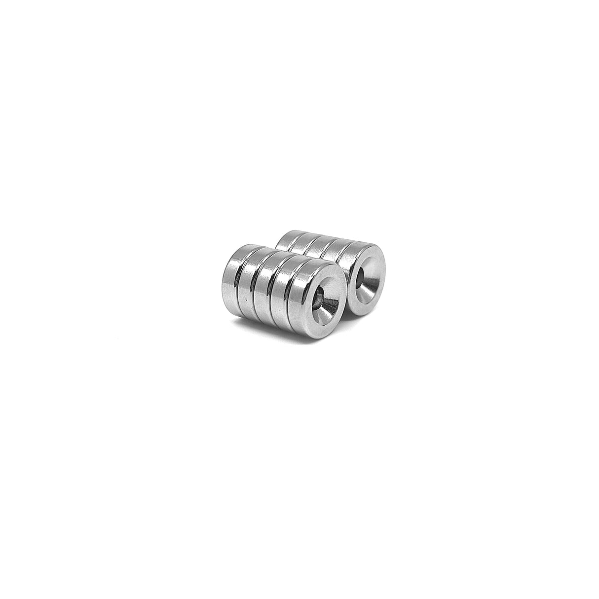 Countersunk Supermagnet, 15x4 mm (N + S) 10-pack