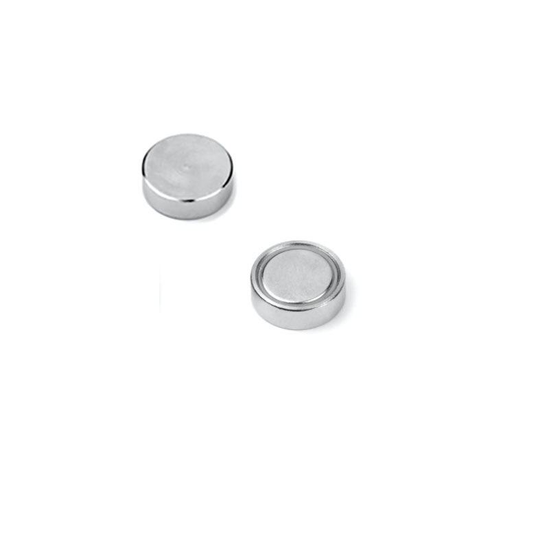 Flat pottmagnet, Ø16 mm - Neodym