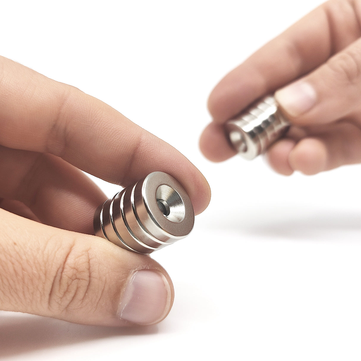 Countersunk Supermagnet, 18x4 mm (N + S) 10-pack