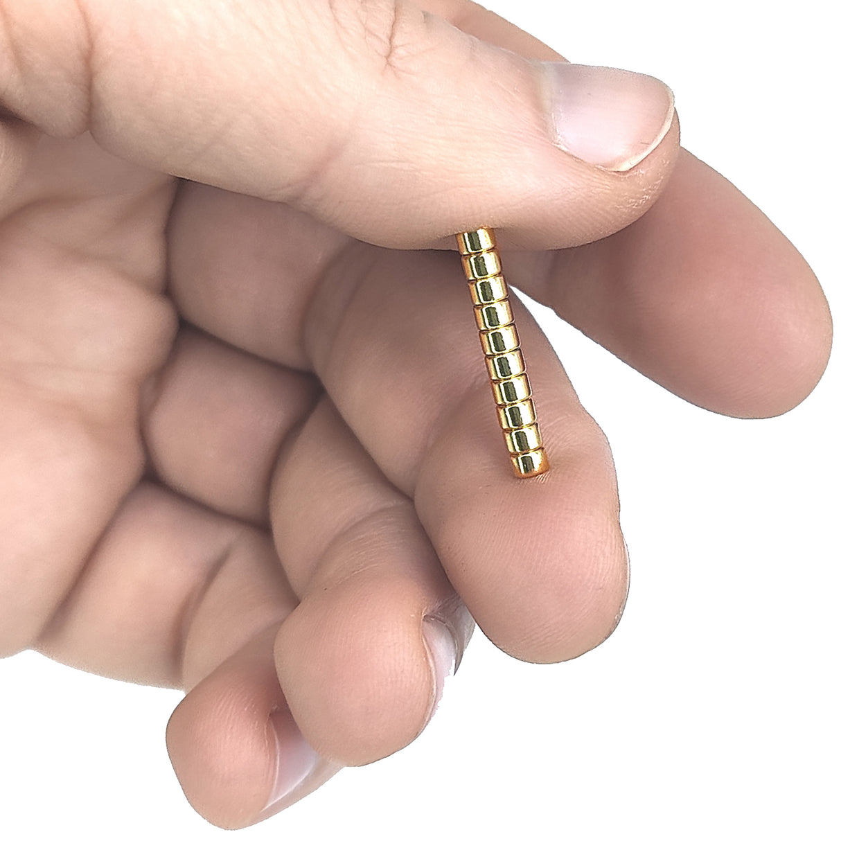 Supermagnet 3x2 mm, Skiva (guld)