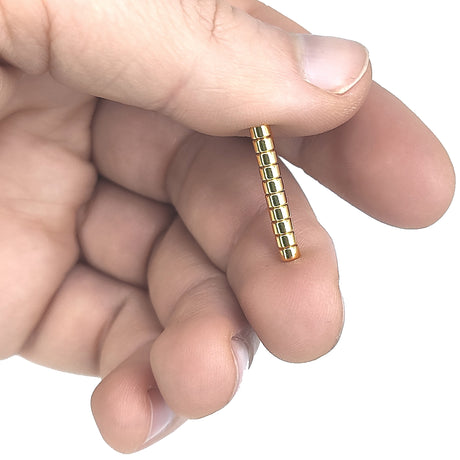 Supermagnet 3x2 mm, Skiva (guld)