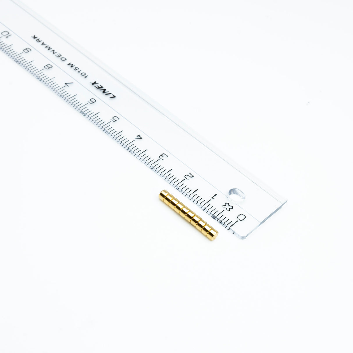 Supermagnet 3x2 mm, Skiva (guld)