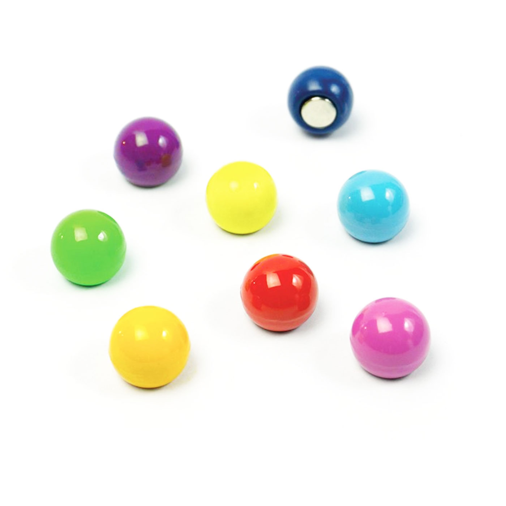 RAINBALL bollmagneter, 8-pack Kylskåpsmagneter