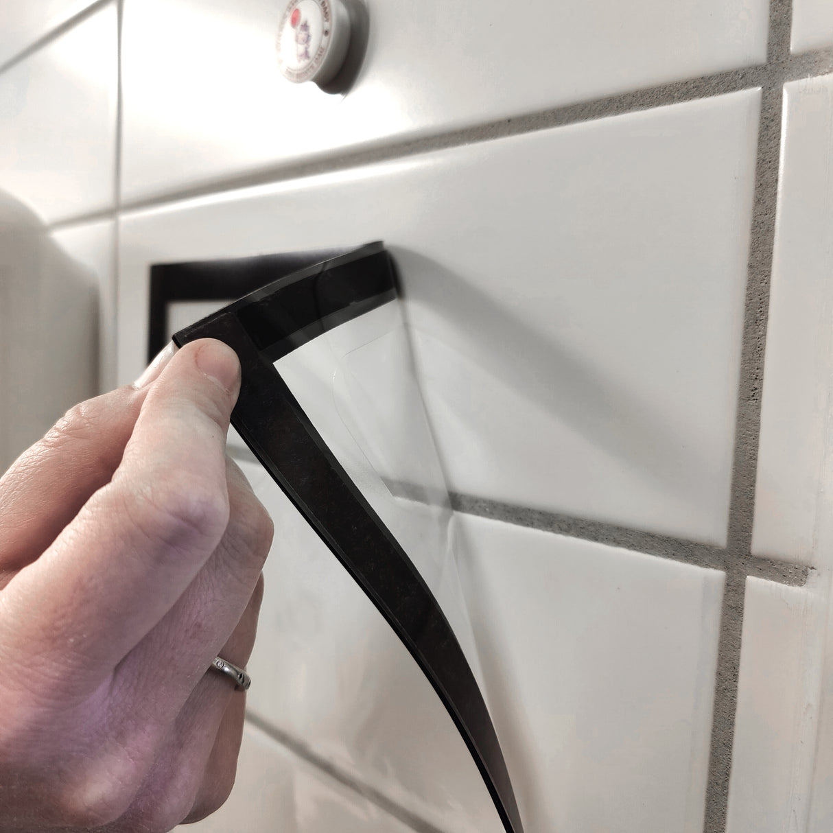 Magnetisk ficka, Svart A4 m/skrivfält