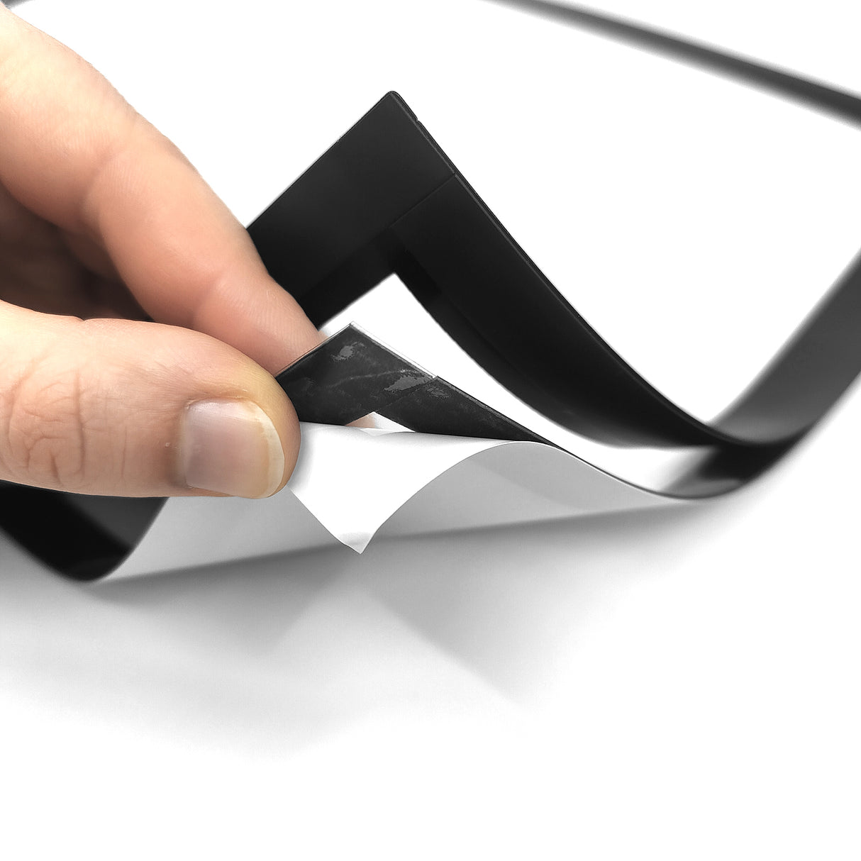 Magnetram fönsterdisplay A4, Svart