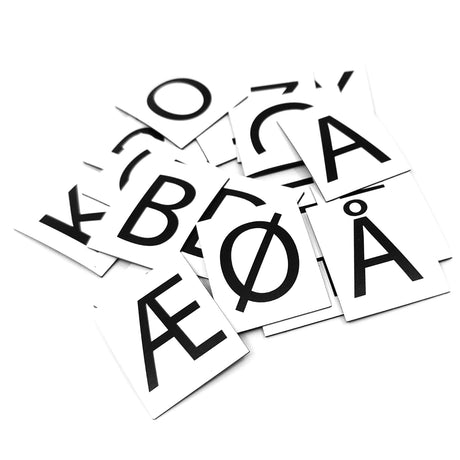 Magnetiska bokstäver storlek 3x4,5 cm - Extra (5 st)