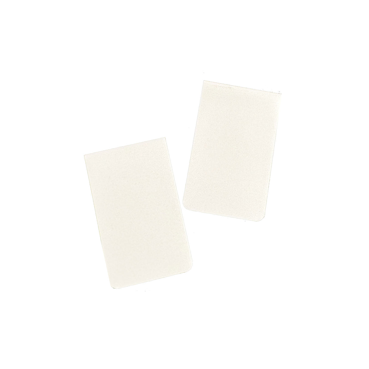 Magnetiska bokmärken 6x4 cm, vita (2-pack)