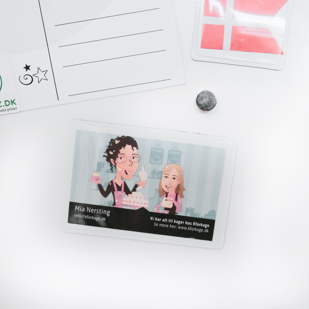 Magnetficka, Svart 6x9 cm