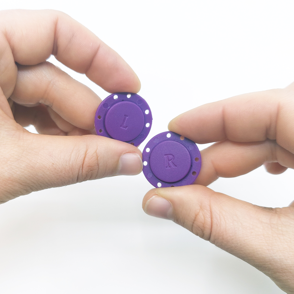 Magnetknapp rund Ø26 mm, Lila