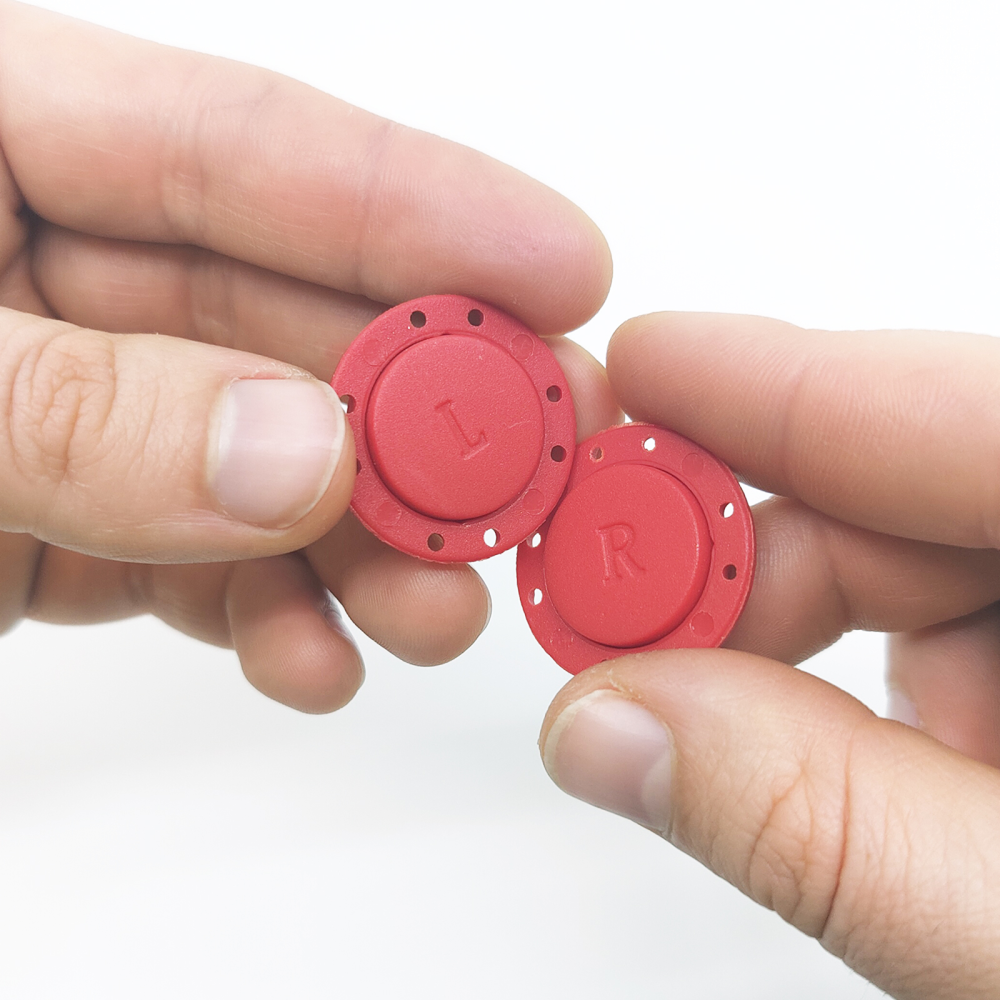 Magnetknapp rund Ø26 mm, Röd