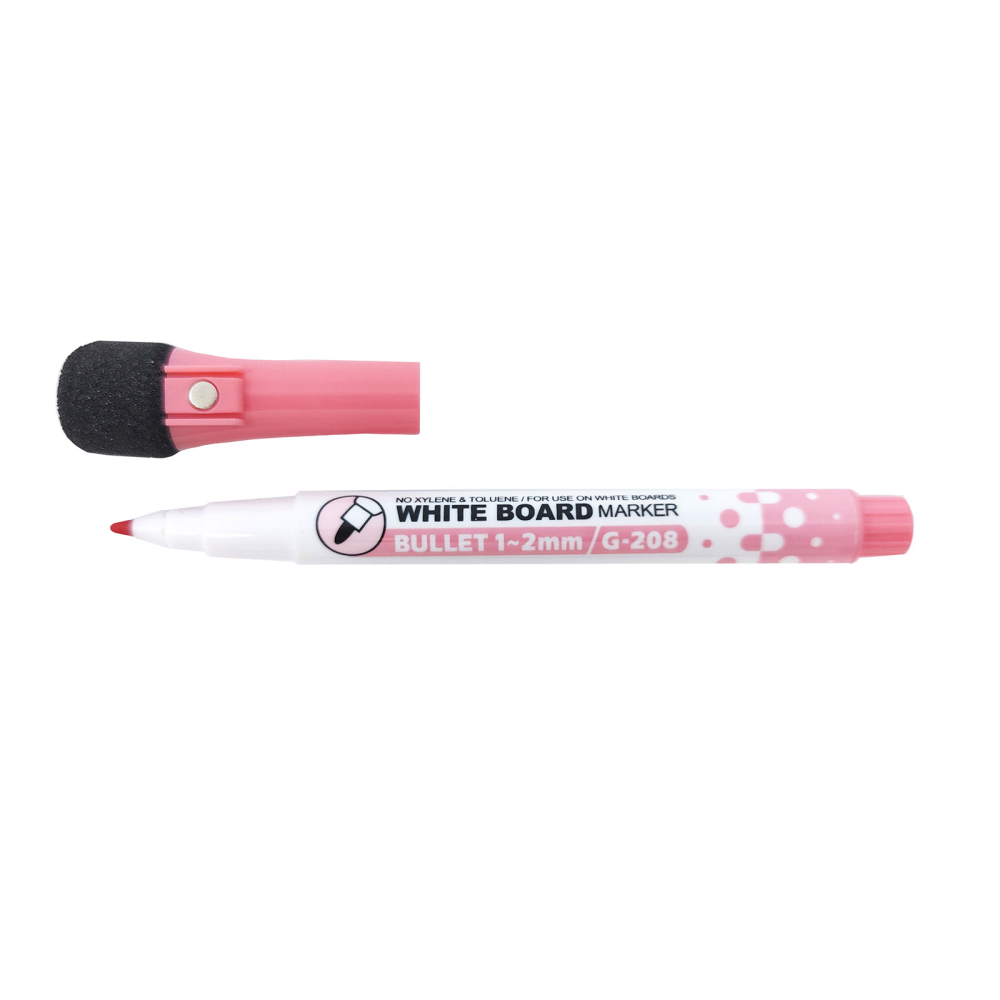 Boardmarker m/tavlatorkare, rosa (magnetisk)