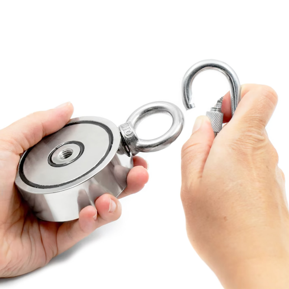 Magnetfiske, set med krok och lina (200 kg)