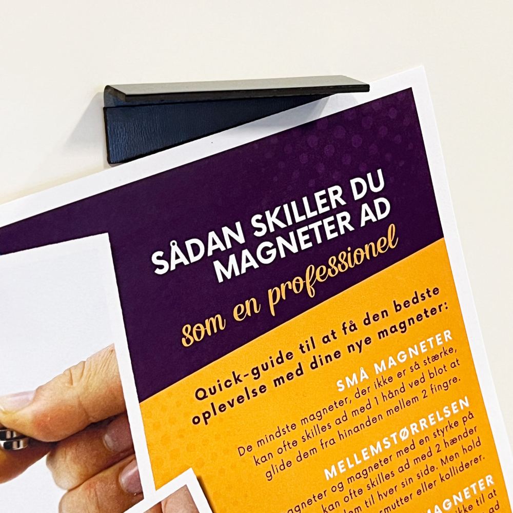 Magnetiska klämmor med självhäftande. (5-pack)