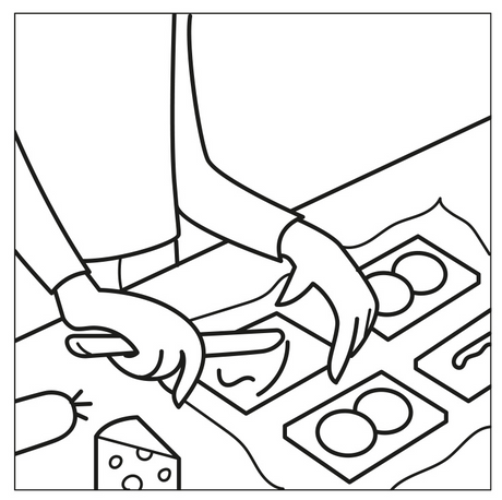 Gratis piktogram i svart och vitt, 72 st (FLICKA)