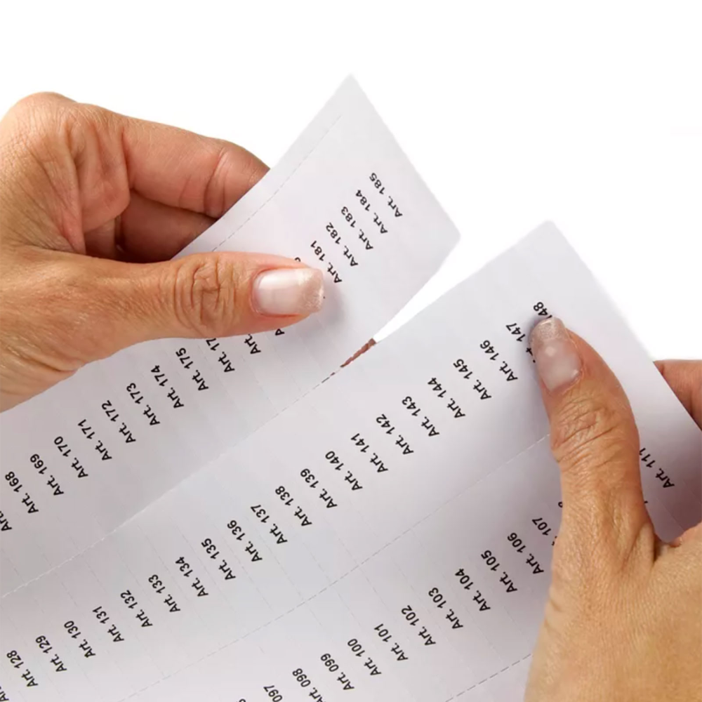 Insatser för c-profiler, 10 ark (skriv ut själv) storlek 60x20 mm