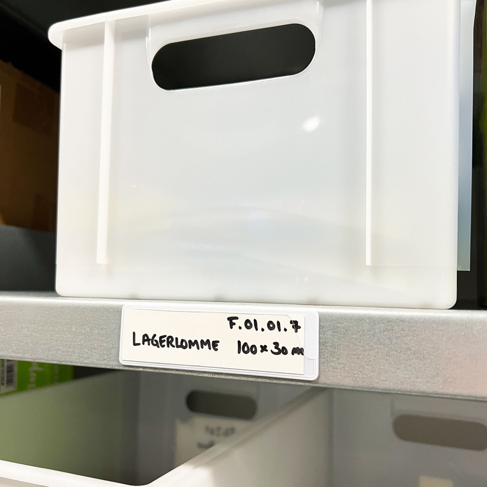 Magnetfickor, Vit 10x3 cm (10-pack)