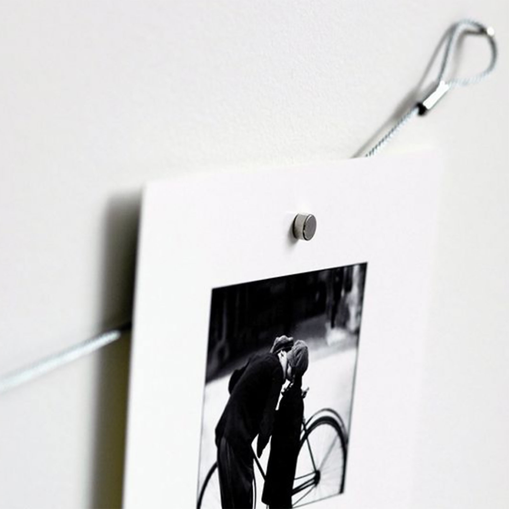 Stålsnöre med 15 magneter 6x3 mm