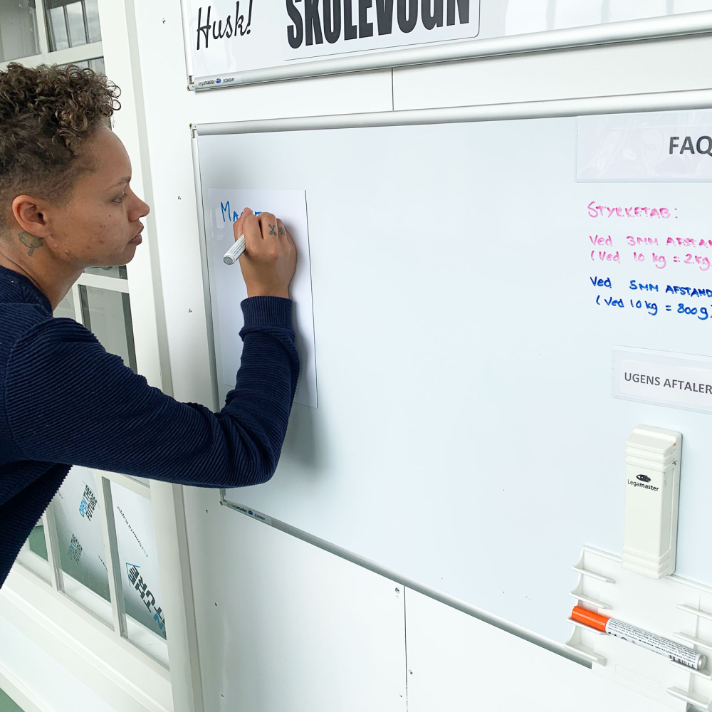 Magnetark Vit m/skrivbar yta A3