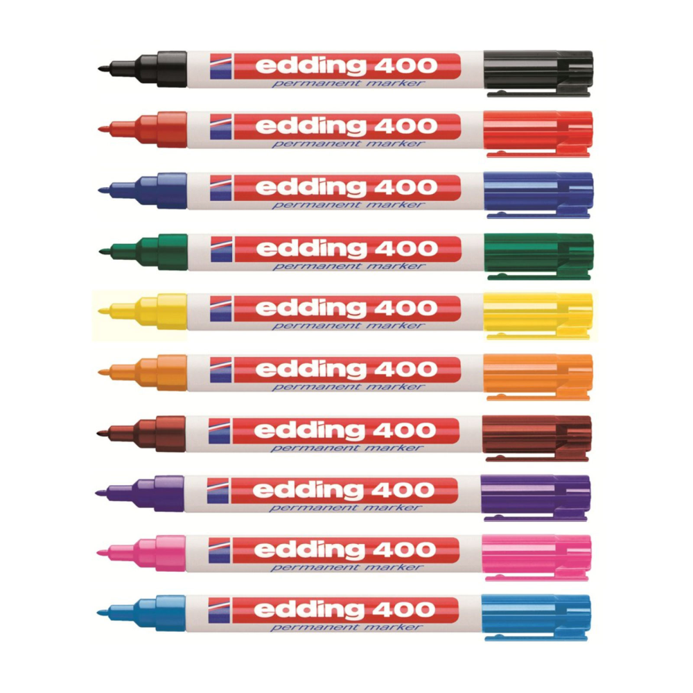 Edding 400 Permanent Marker (10 st), MIX 1 mm