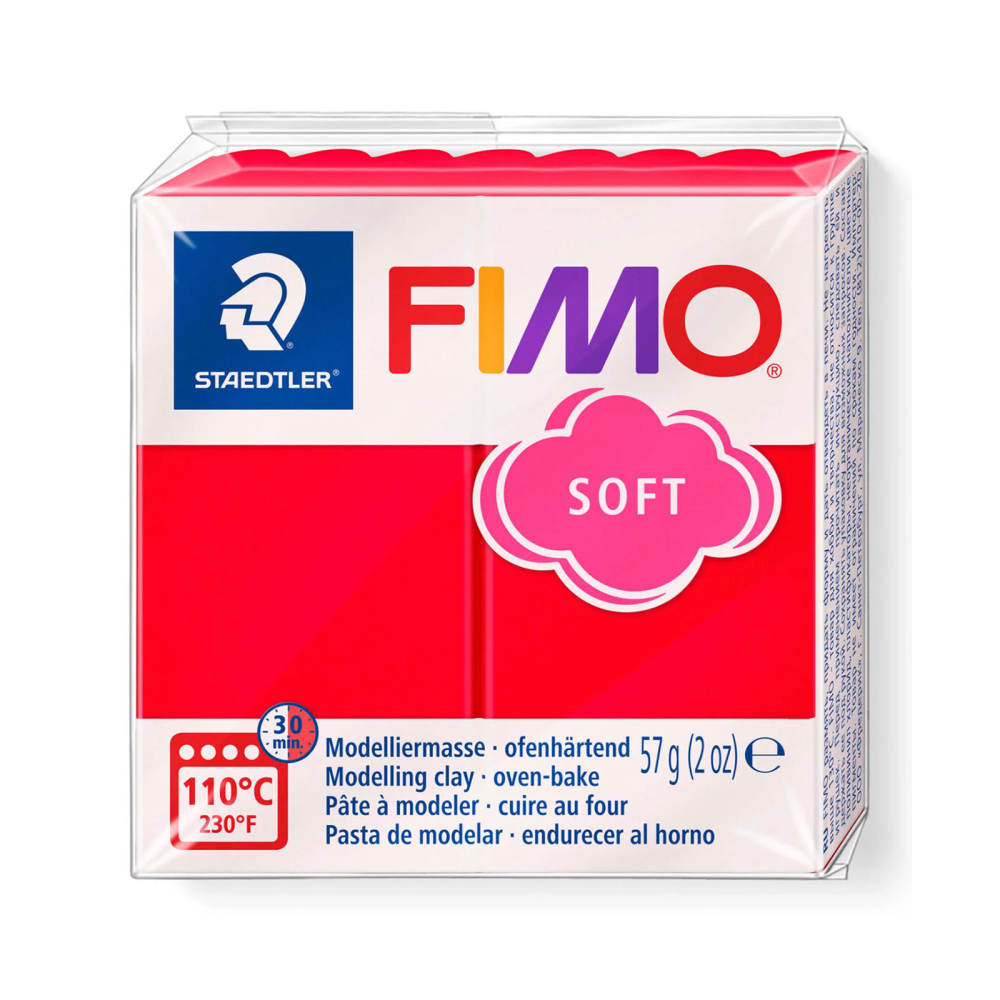 FIMO Soft - röd (57g)