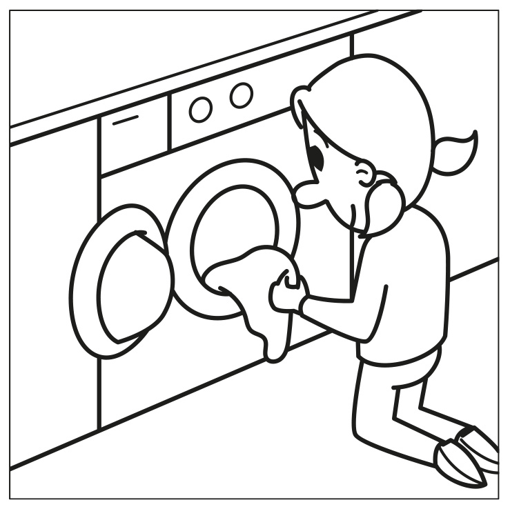 Gratis piktogram i svart och vitt, 72 st (FLICKA)