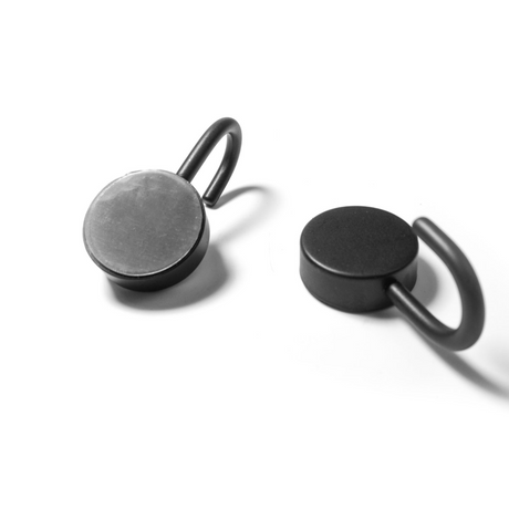 PORTA magnetkrokar Ø25 mm, Svart 2-pack