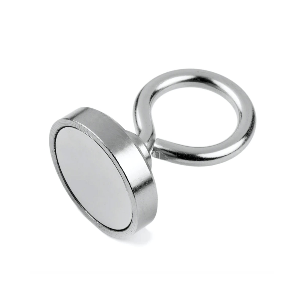 Krokmagnet med sluten ögla, Ø40 mm