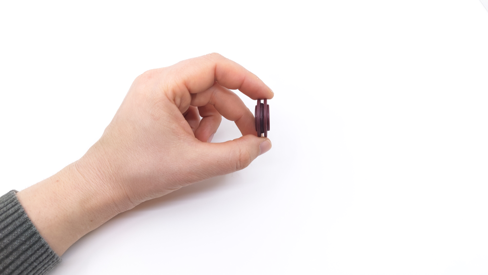 Magnetknapp rund Ø26 mm, Mörklila