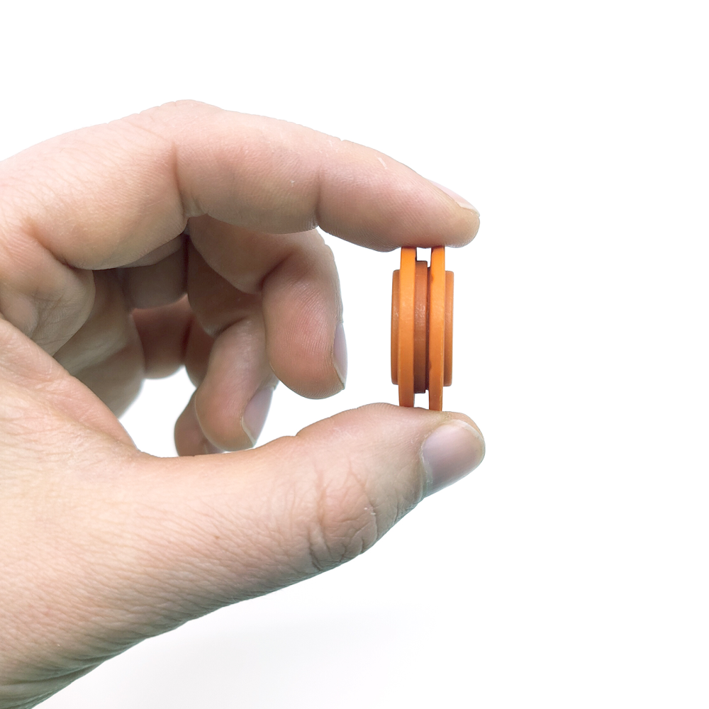 Insydd magnetknapp rund Ø26 mm, orange