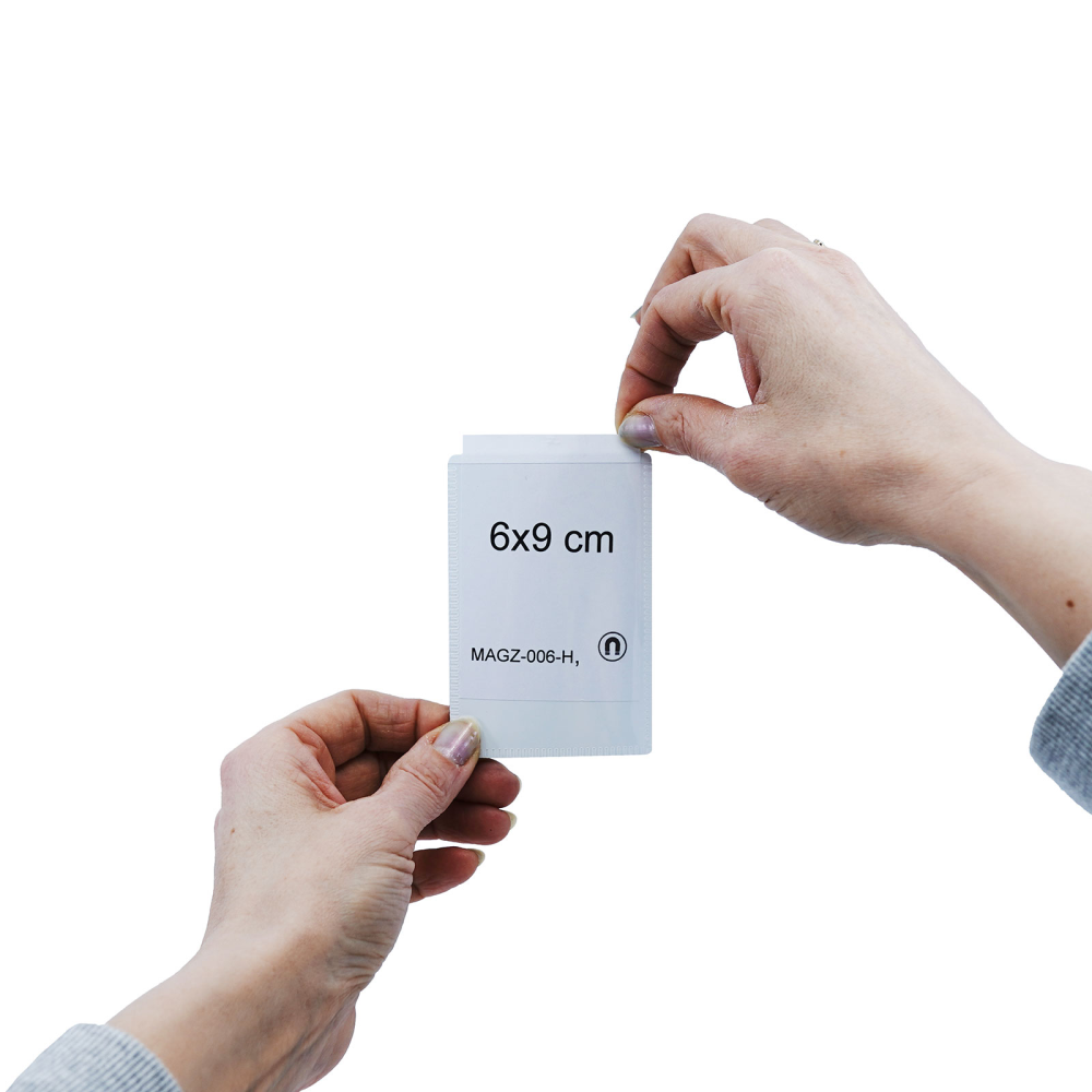 Magnetficka, Svart 6x9 cm