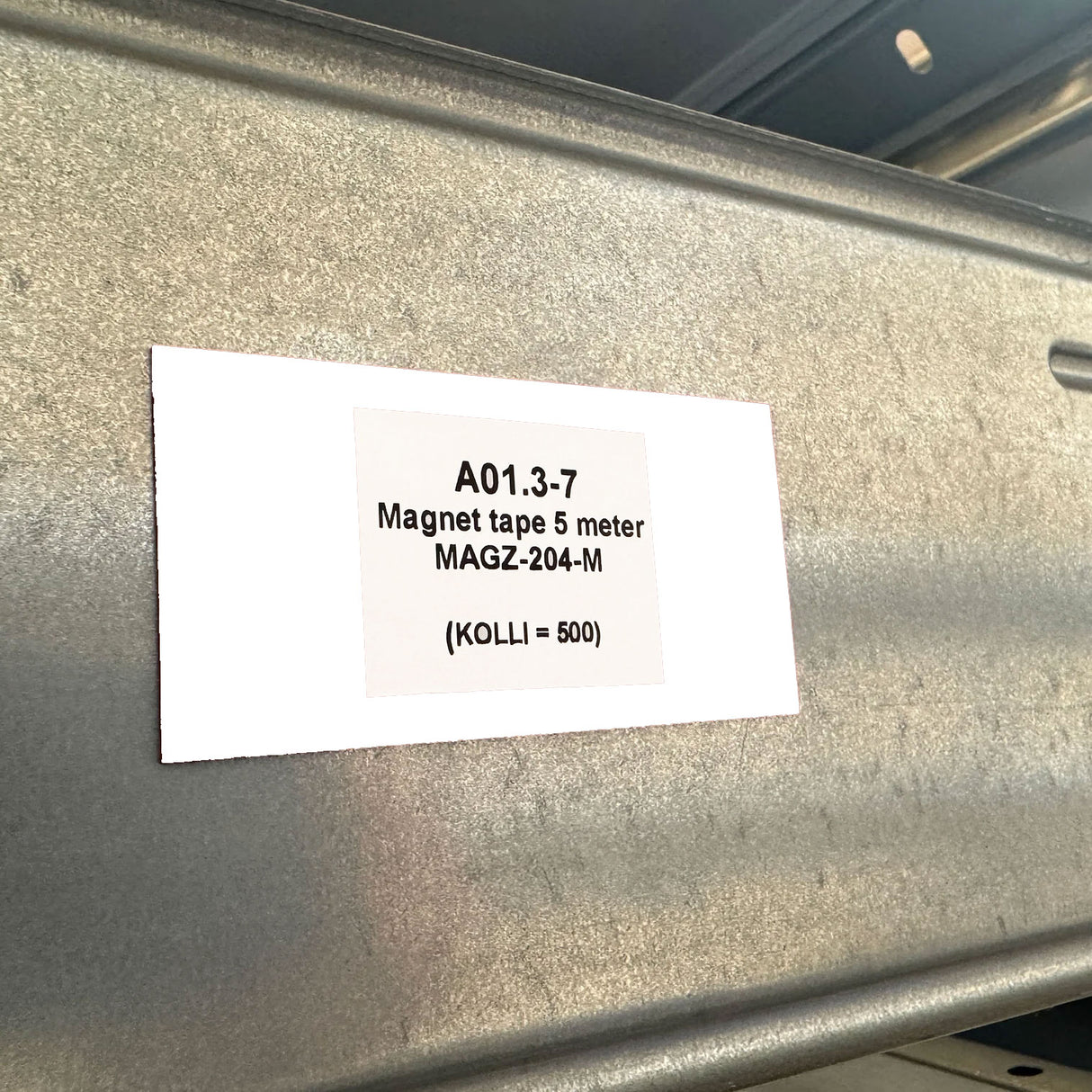 Magnet för lagerhyllor, Vit 8x4 cm.