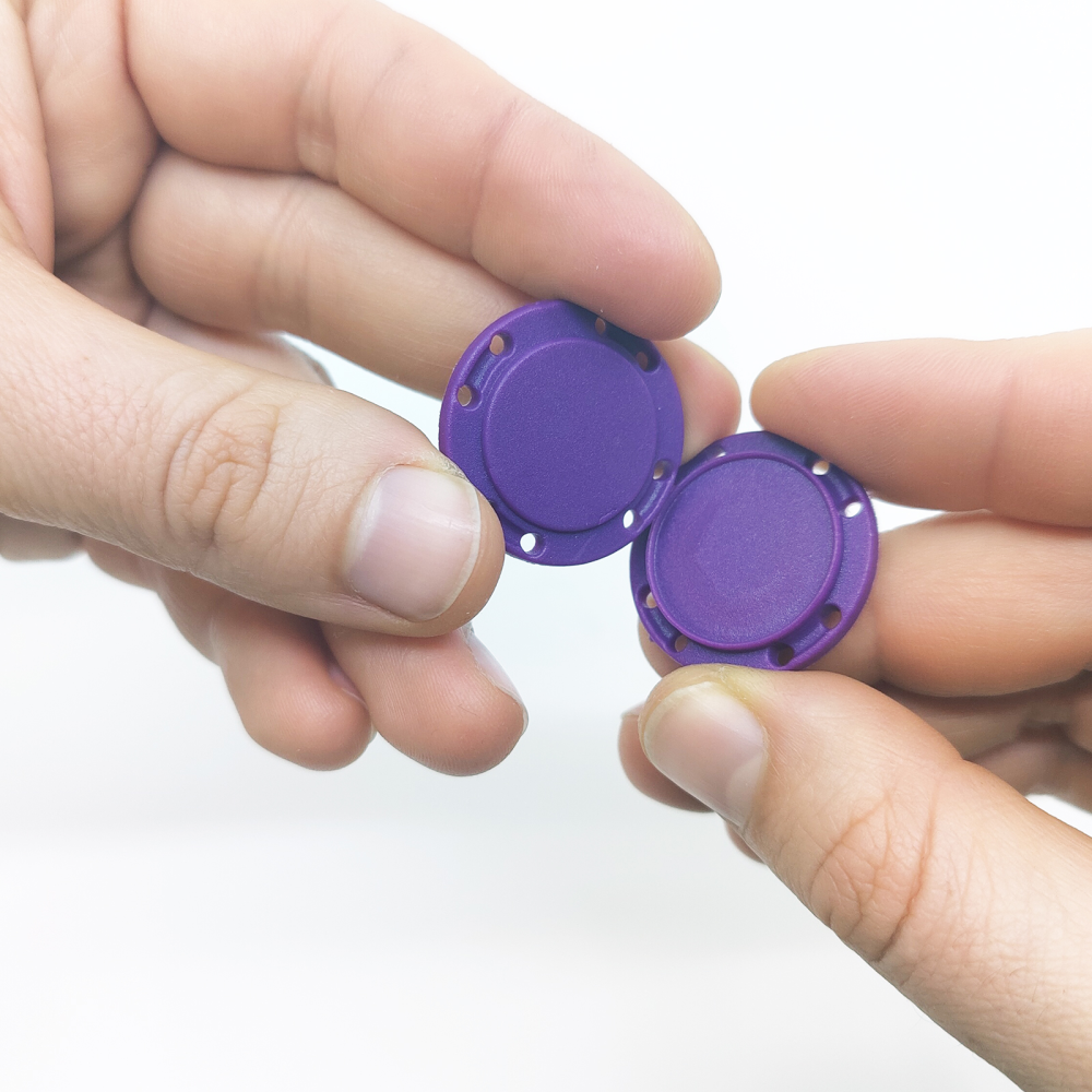 Magnetknapp rund Ø26 mm, Lila