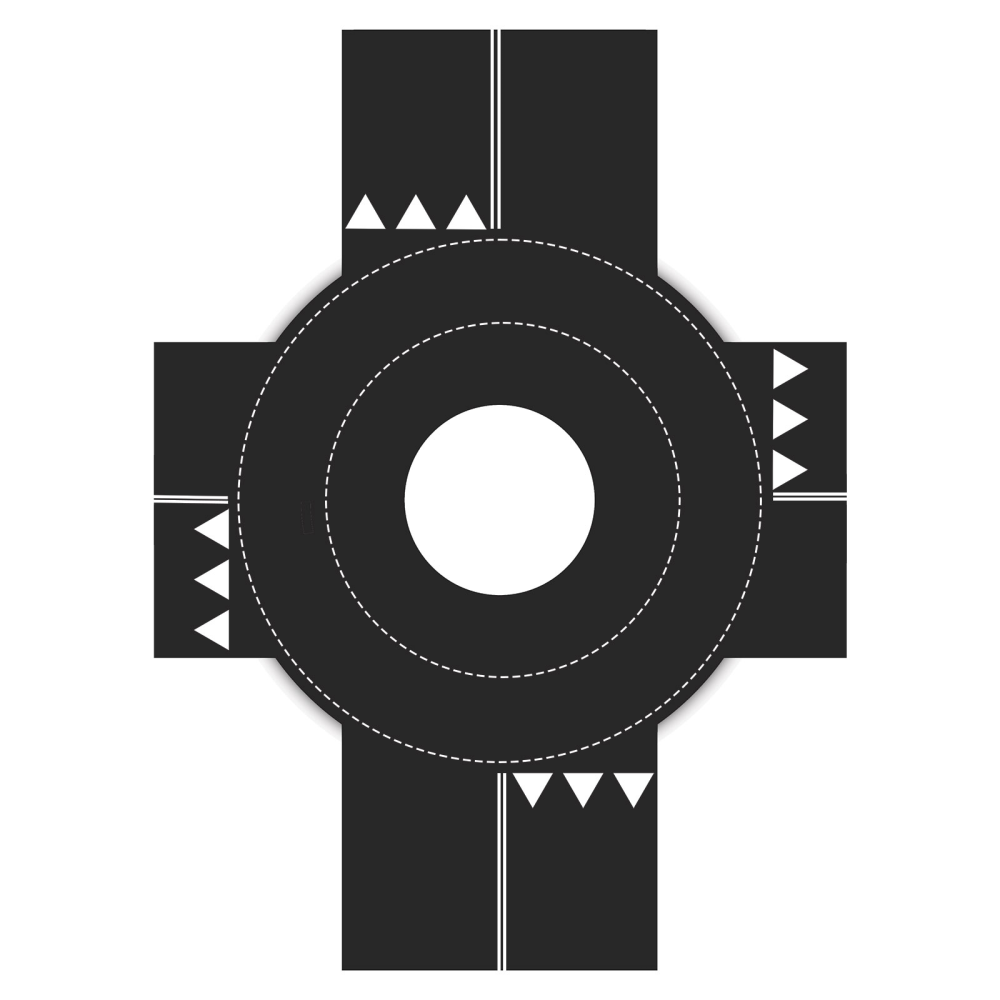 Trafikskolemagneter #8 - Roundabout XL (1 ark)