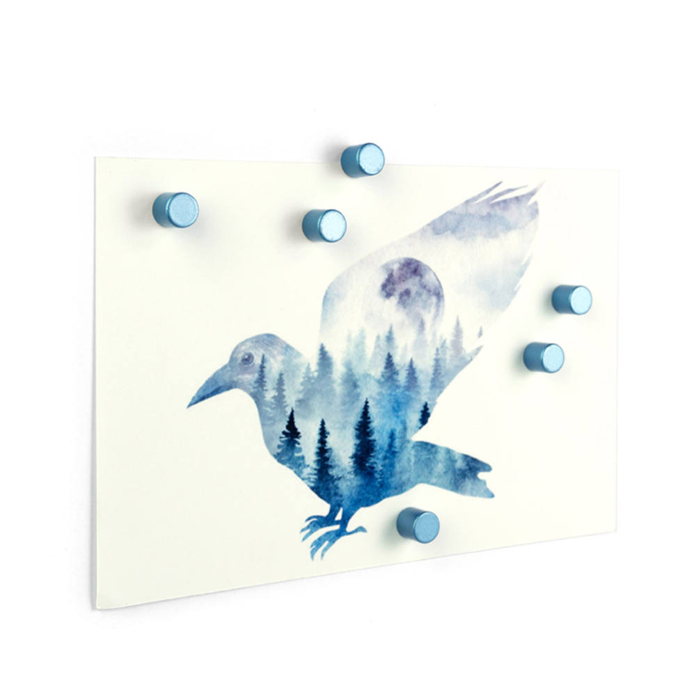 BOLT supermagneter 8x8 mm, 6 st SKYBLUE