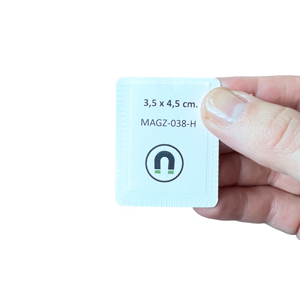 Magnetficka, Vit 3,5x4,5 cm