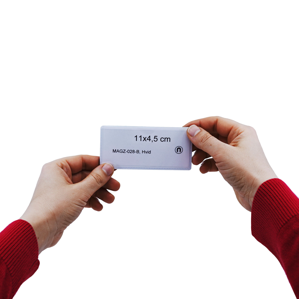 Magnetficka, Vit 11x4,5 cm