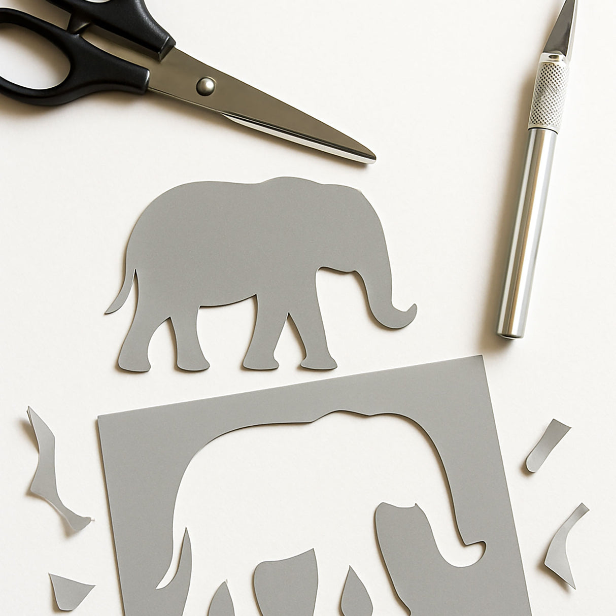 Magnetark Ljusgrå A4