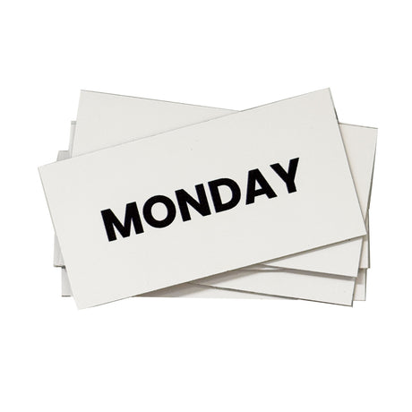 Veckodagar på engelska - Kylskåpsmagneter (7 st)