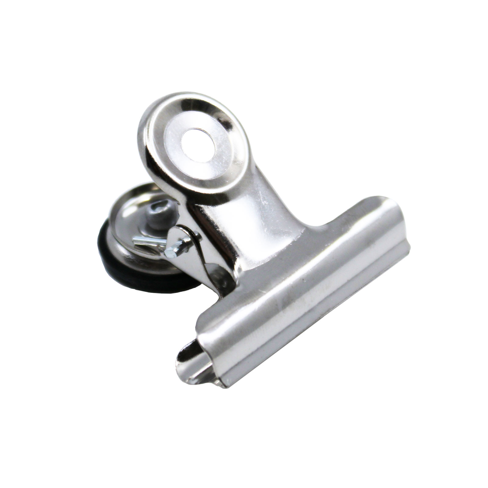 Magnetisk Bulldog Clips, 63 mm (för glastavlor)