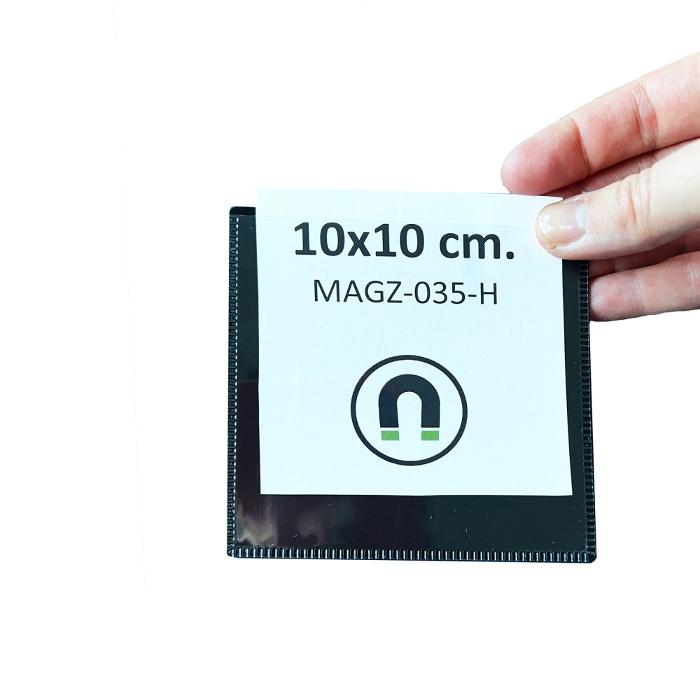 Magnetficka, Svart 10x10 cm