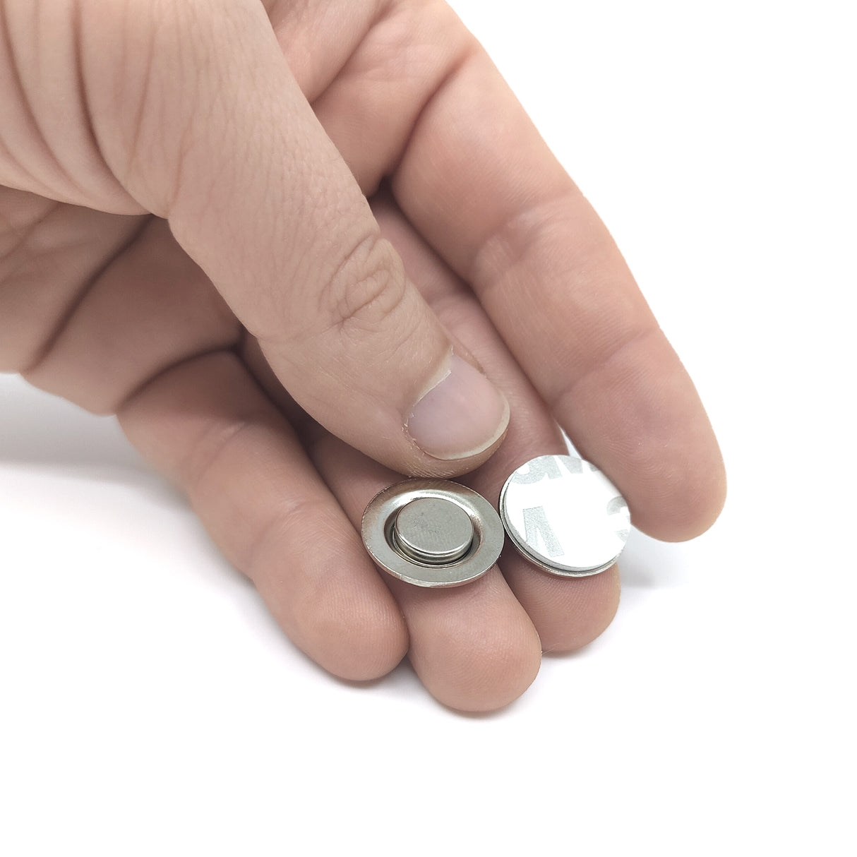 Broschmagnet med stål 1,7 cm. (deluxe)