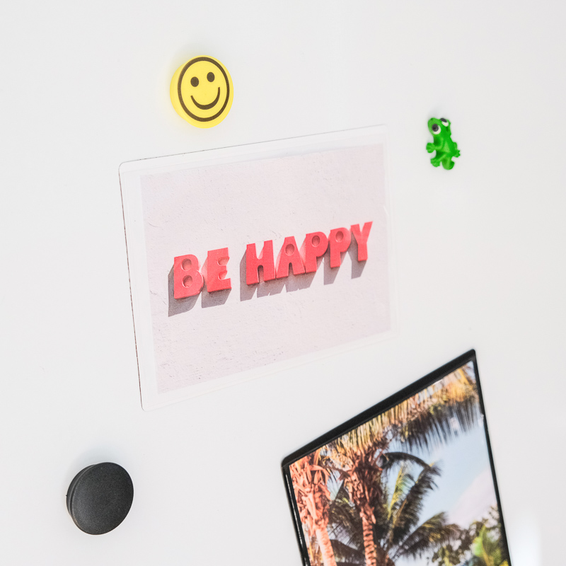 Magnetficka, Vit 15x10 cm liggande