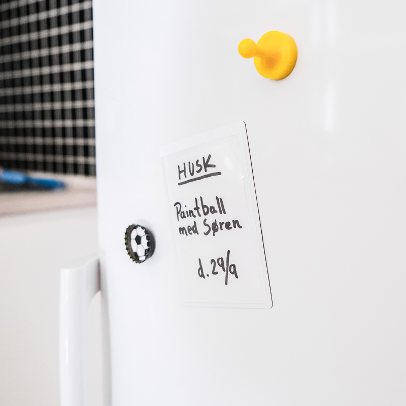 Magnetficka, Vit 7,5x10 cm