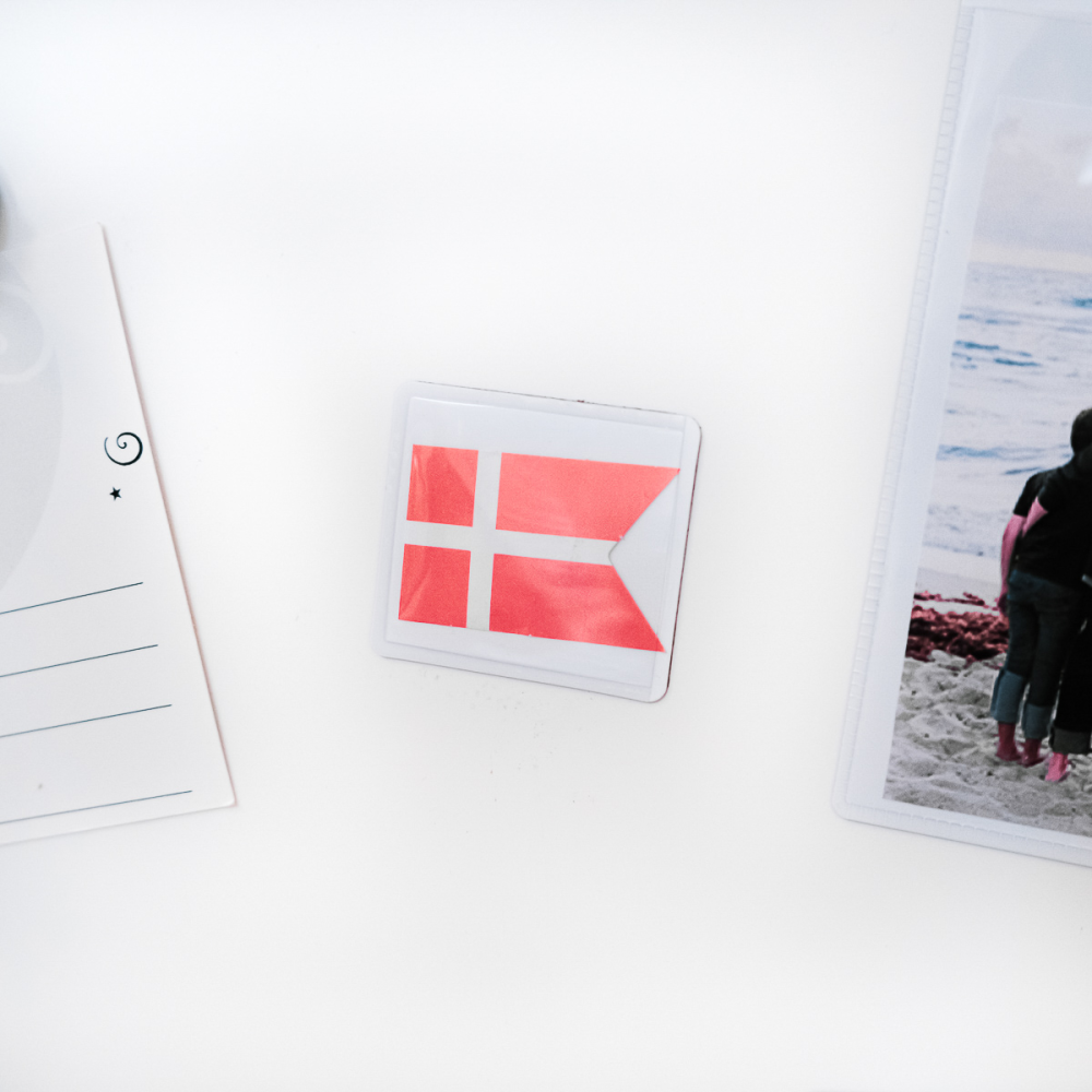 Magnetficka, Vit 4x4,5 cm