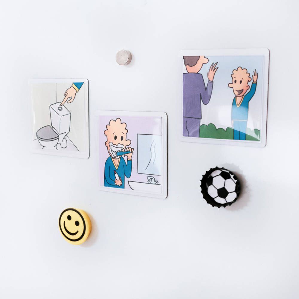 Magnetficka, Vit 6x6 cm