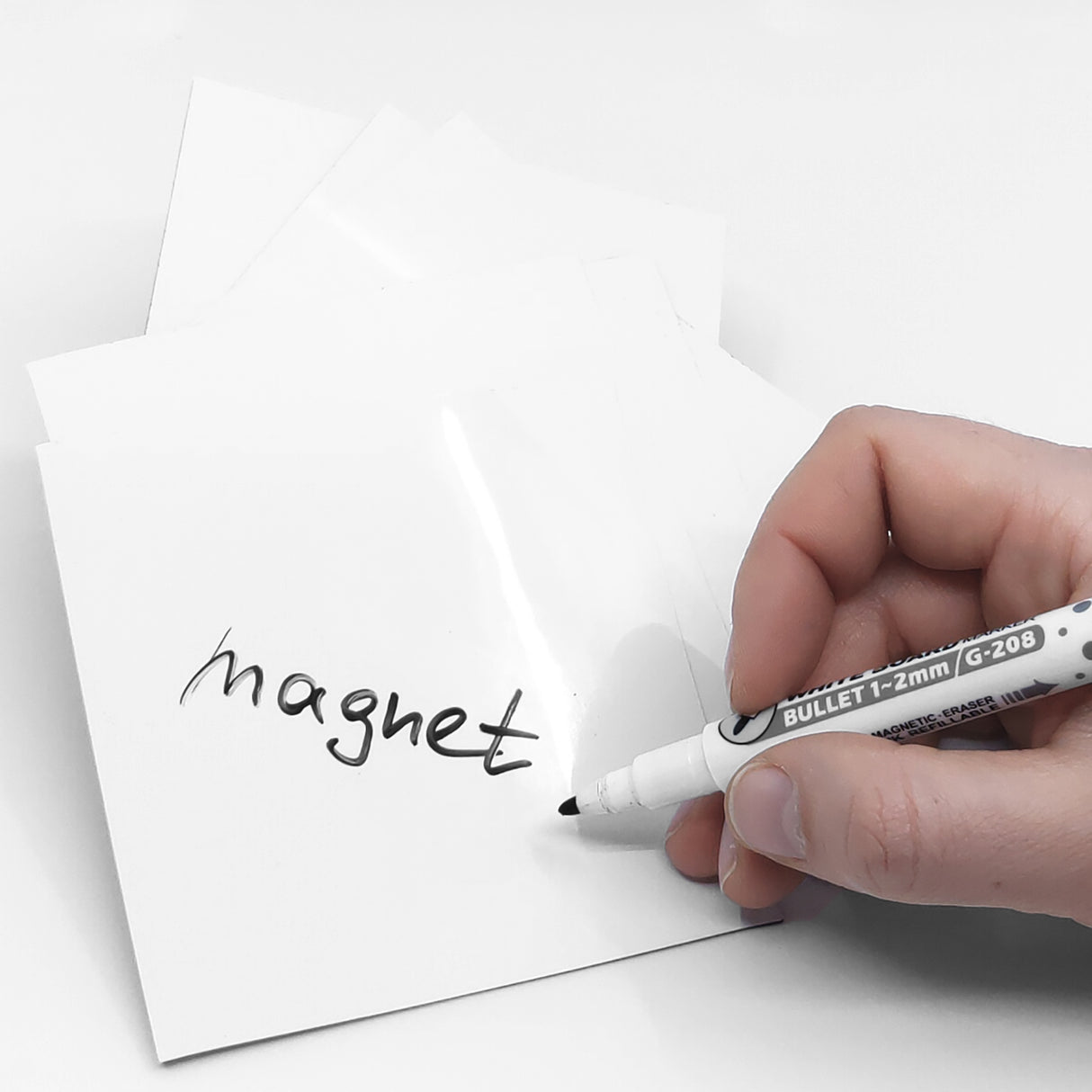 MagNotes 10x10 cm (6 st) - Vit