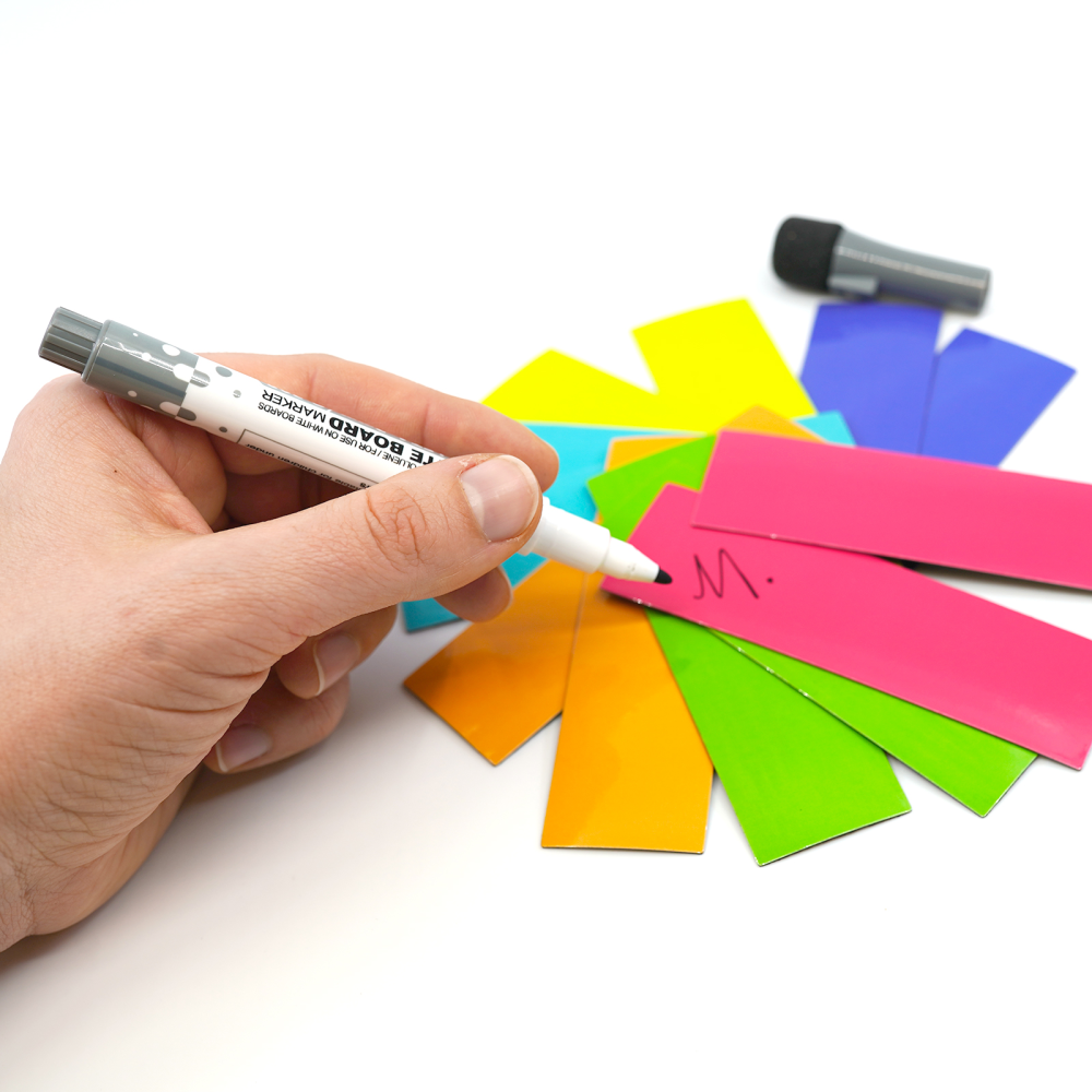 MagNotes 10x3 cm (12 st) inkl. svart boardmarker